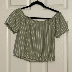 American Eagle off the shoulder crop